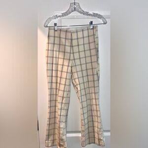 A New Day Cream Plaid Pants with Black Windowpane